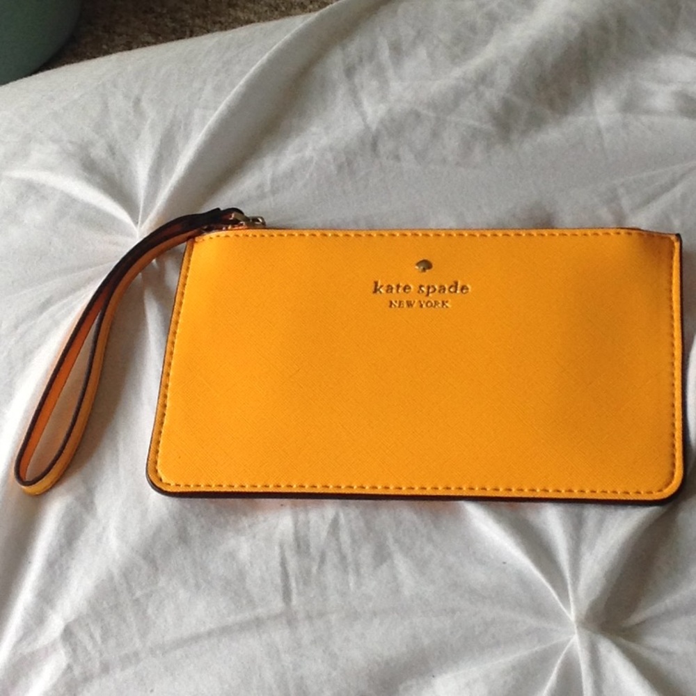 Kate Spade Wristlet Wallet - Orange - Picture 1 of 3